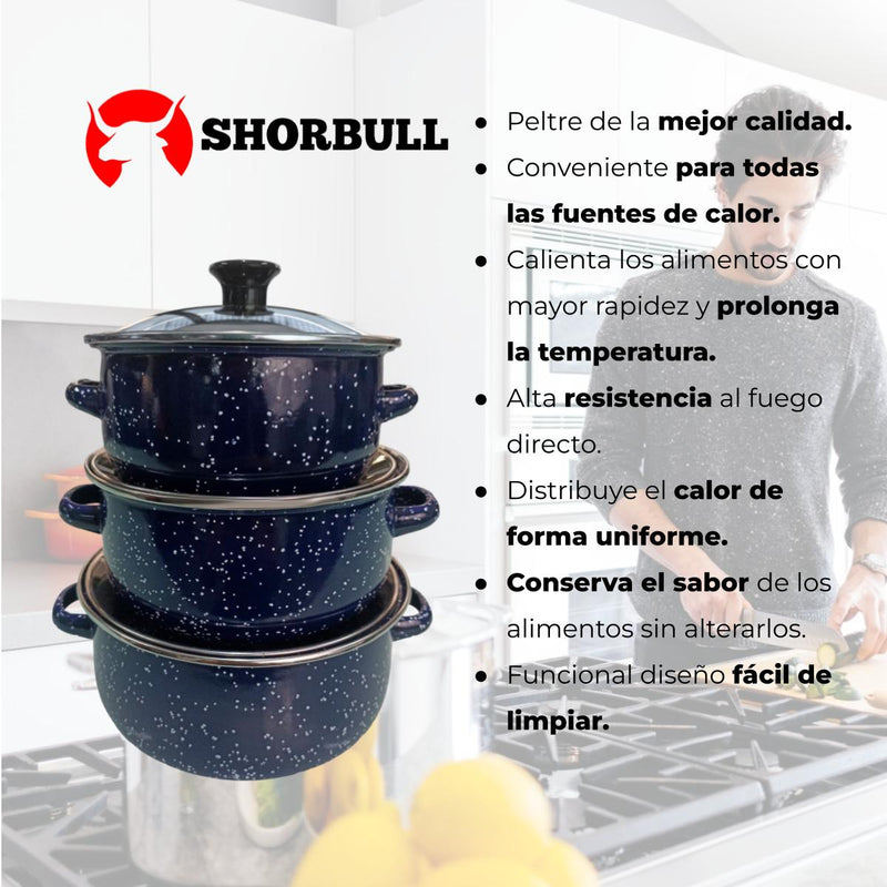 Ollas international 6pz azul Shorbull