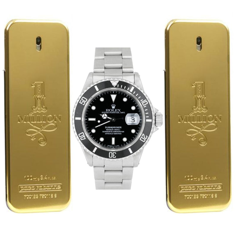 PROMOCIÓN - COMPRA 1 E LLEVA 2 [ 1x ROLEX SUBMARINER + 1x PERFUME ONE MILLION] Últimas unidades en stock