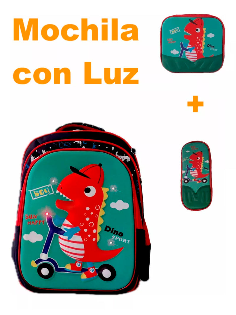 Kit Mochila+ Lonchera+ Lapicera Kinder