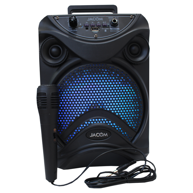 BOCINA BT 8" DUA RGB SD AUX FM JK11