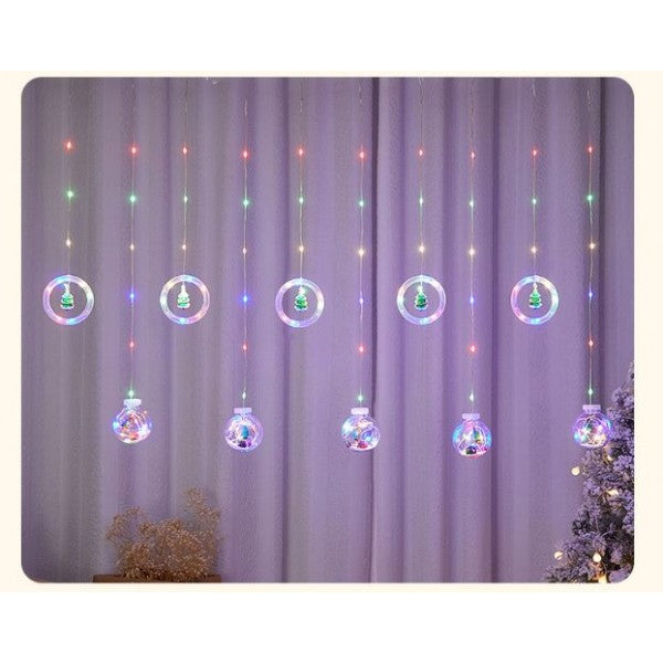 Luces Navideñas con 5 Esferas y 5Anillos